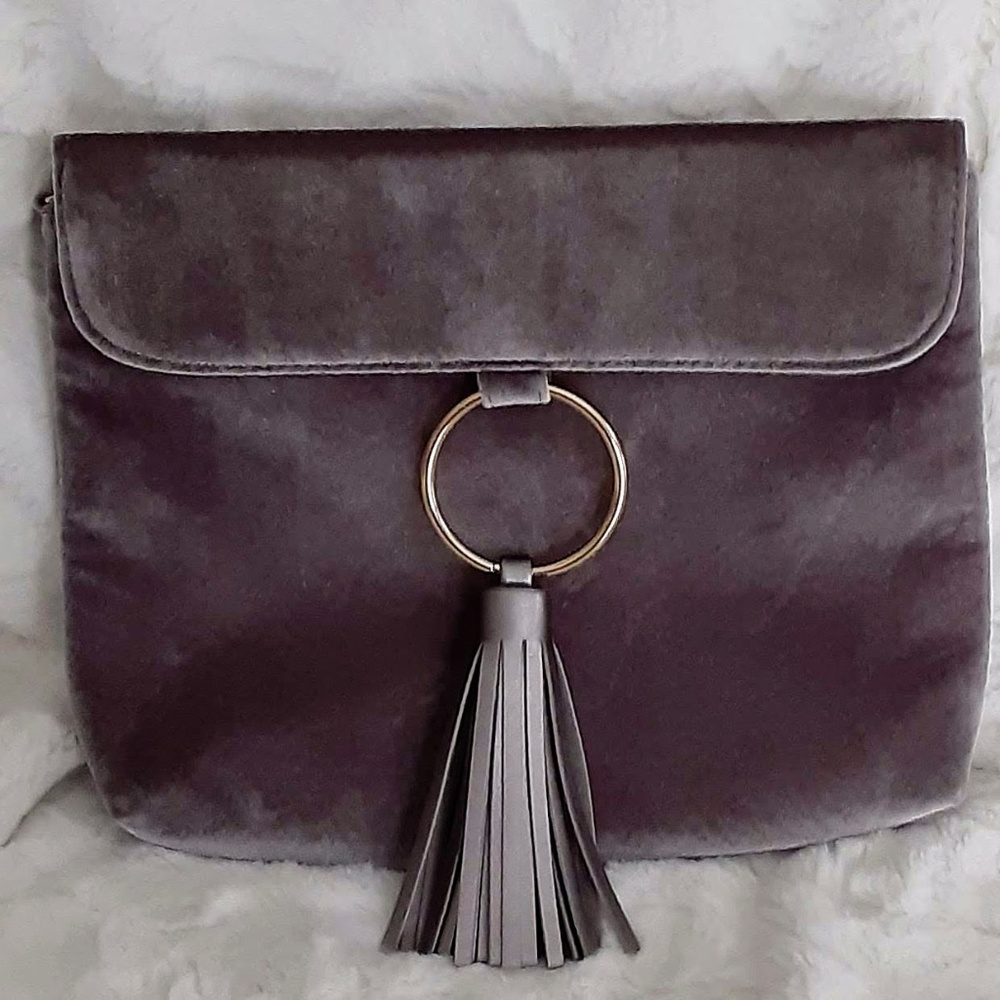 Velvet clutch